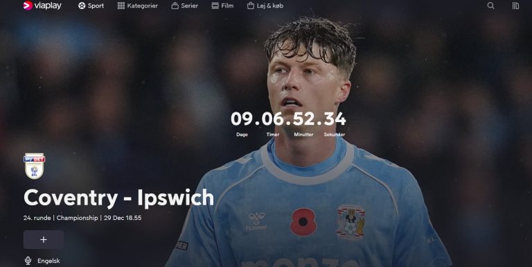 Topbraget mod Coventry på Viaplay