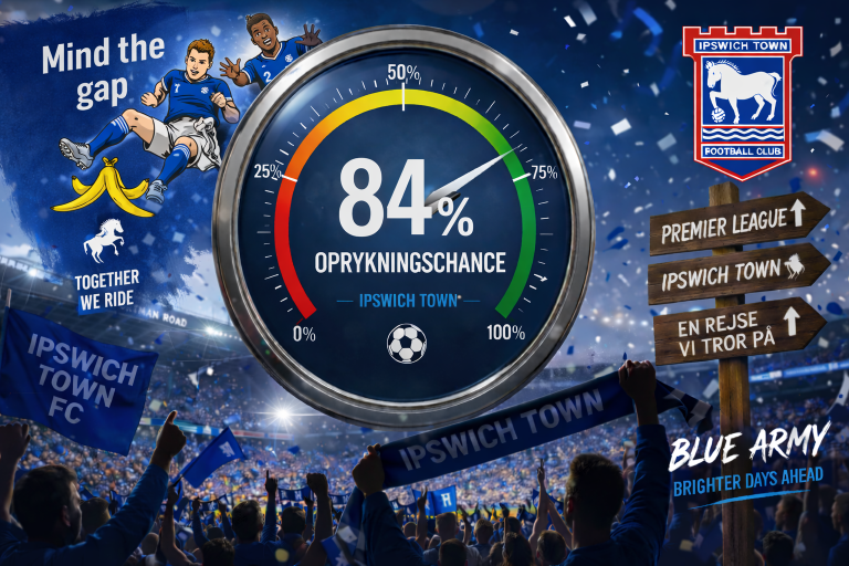 Alt er op til Ipswich – men pas på bananskrællen